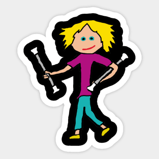 Baton Twirling Sticker